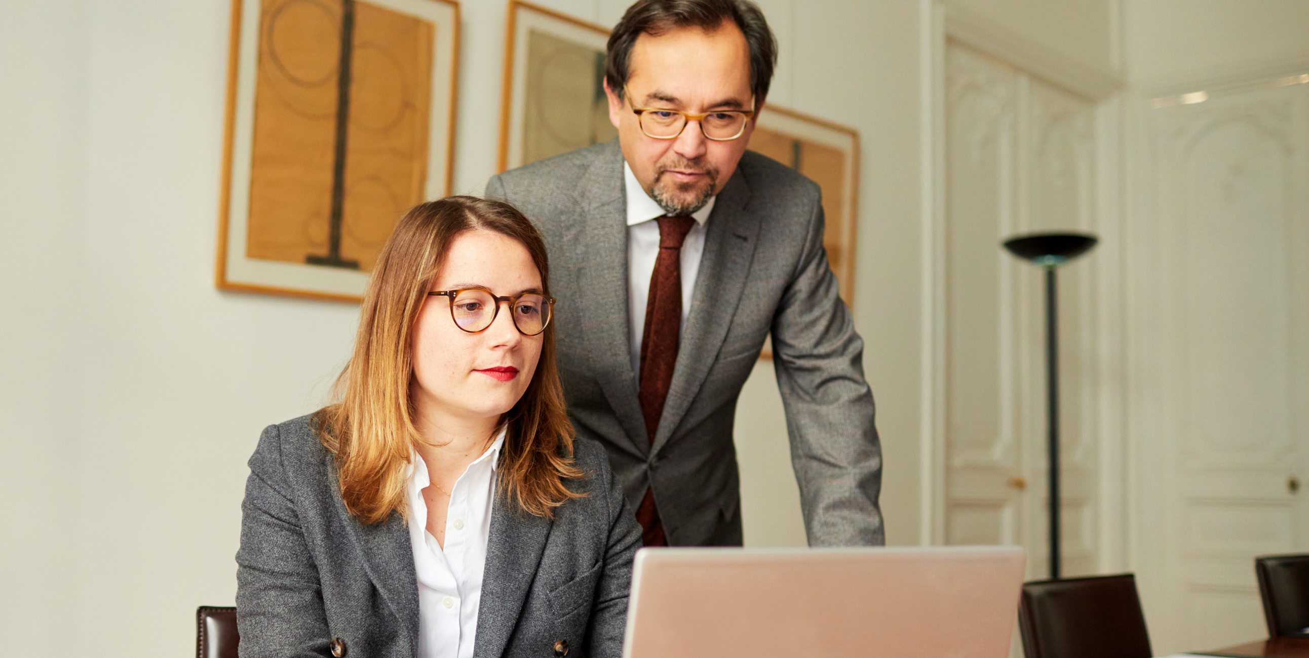 Eric Hebras Avocat associé et Géraldine Pénin